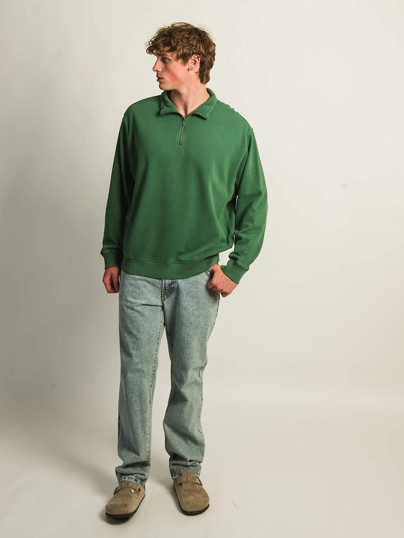 KOLBY RELAXED FIT QUARTER ZIP - PINE