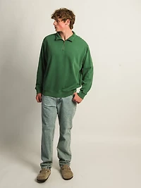 KOLBY RELAXED FIT QUARTER ZIP - PINE