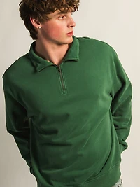 KOLBY RELAXED FIT QUARTER ZIP - PINE