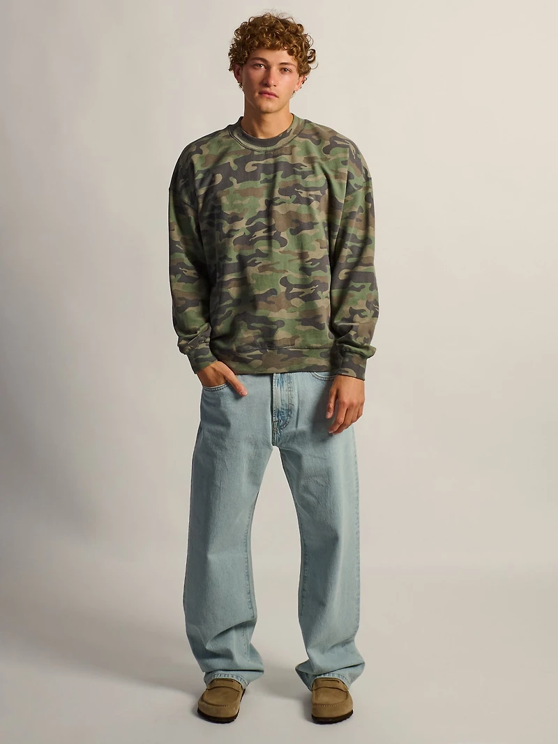 KOLBY RAGLAN CREW - CAMOUFLAGE