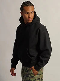 KOLBY SWEAT À CAPUCHE COUPE LOURDE - NOIR