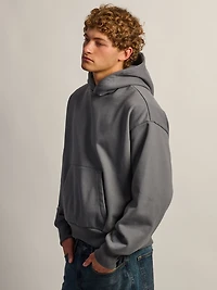 KOLBY SHORT CUT HEAVYWEIGHT SWEAT À CAPUCHE - CHARBON