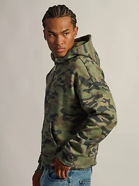 KOLBY SHORT CUT HEAVYWEIGHT ZIP-UP - CAMOUFLAGE