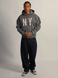 KOLBY SHORT CUT HEAVYWEIGHT ZIP-UP - CHARCOAL