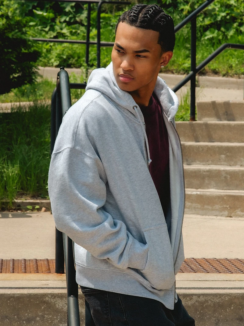 KOLBY RELAXED CREW FIT - GRIS CHINÉ