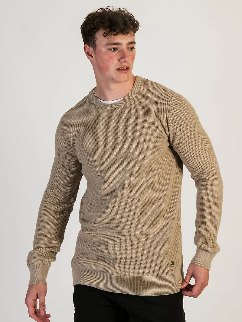 COL ROND EN TRICOT GAUFRÉ KOLBY