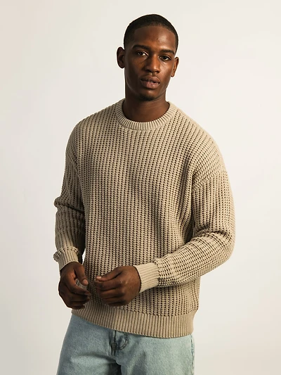 CHANDAIL KOLBY FISHERMANS RIB -TAUPE