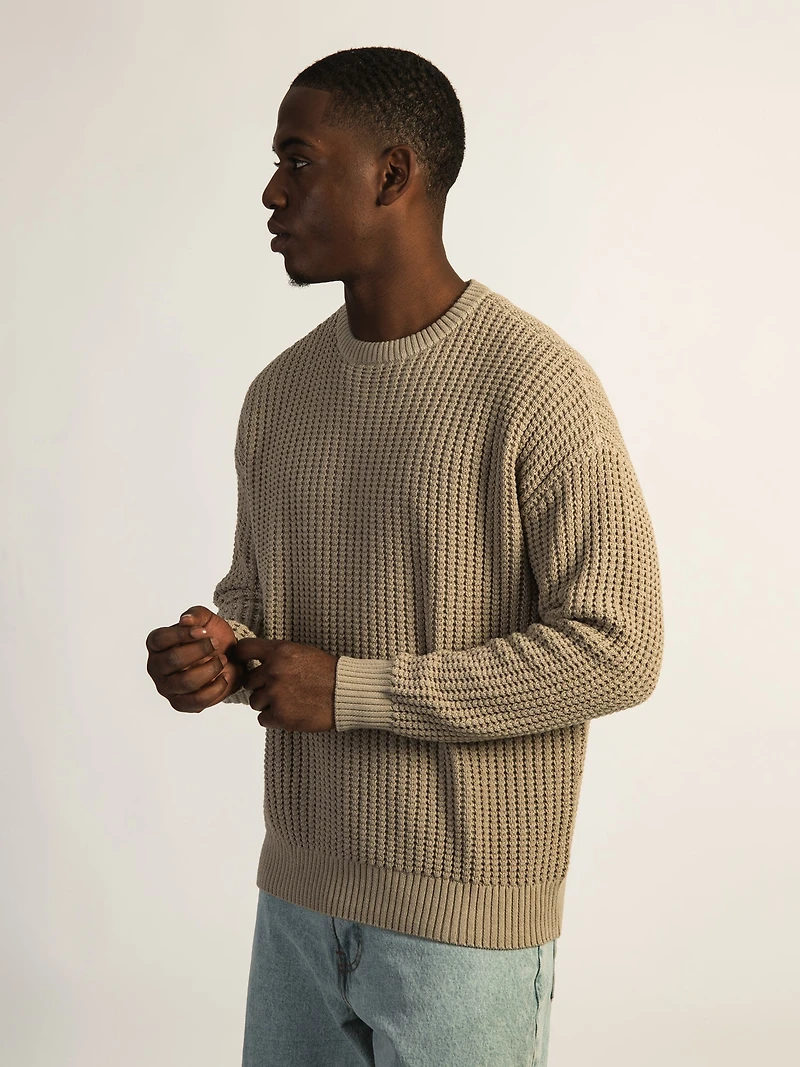 CHANDAIL KOLBY FISHERMANS RIB -TAUPE