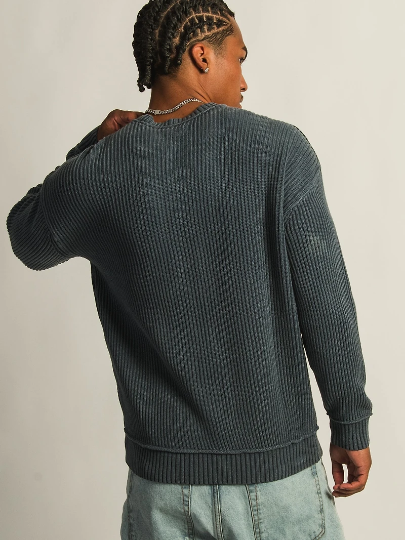 CHANDAIL EN TRICOT KOLBY RIB -BLEU