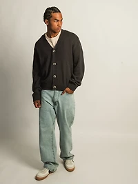 KOLBY BOXY CARDIGAN - BLACK