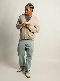 KOLBY BOXY CARDIGAN - PEBBLE