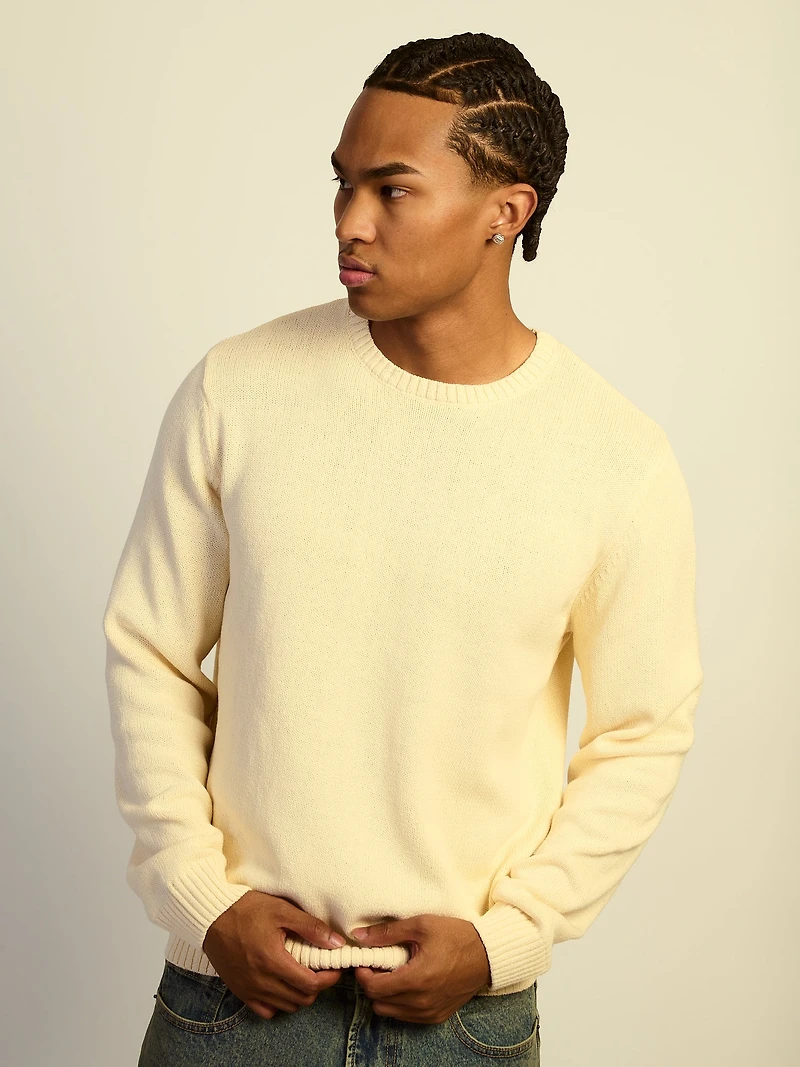 KOLBY LIGHTWEIGHT SWEATER - NATURAL