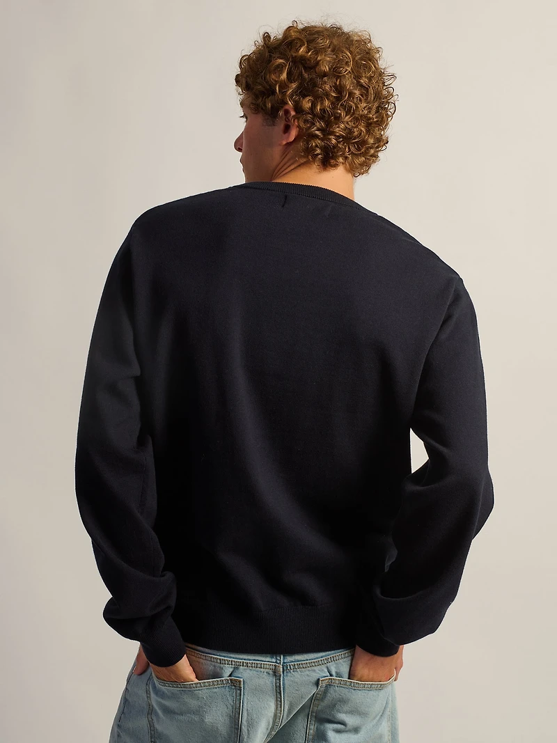 KOLBY GRAPHIC SWEATER - NAVY