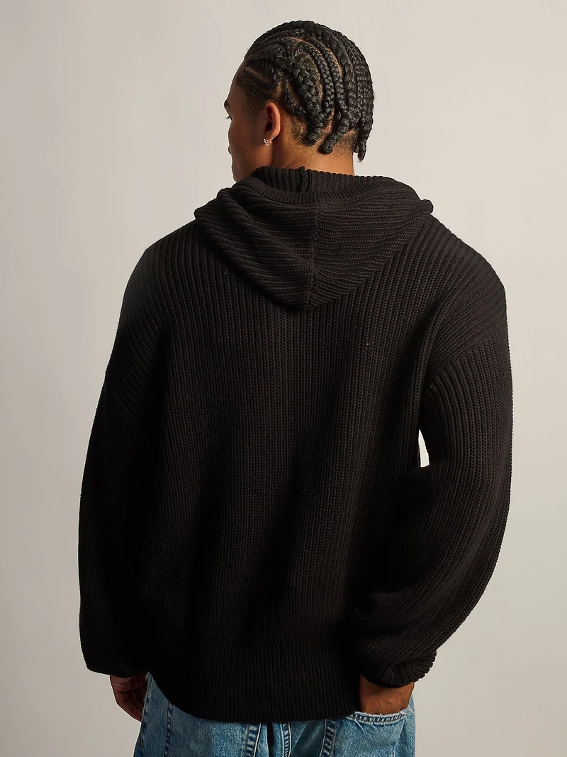 KOLBY SWEATER HOODIE - BLACK