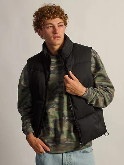 KOLBY PUFFER VEST - BLACK