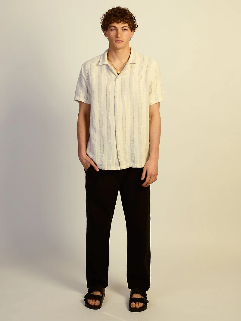 KOLBY RELAXED FIT LN BLEND PANT - BLACK