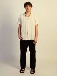 KOLBY RELAXED FIT LN BLEND PANT - BLACK