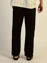 KOLBY RELAXED FIT LN BLEND PANT - BLACK