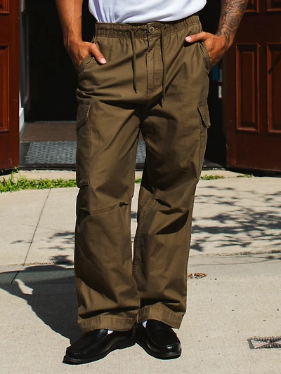 PANTALON CARGO BAGGY KOLBY - OLIVE