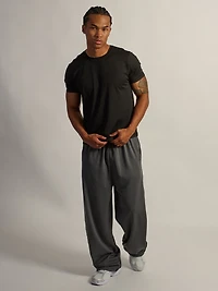 KOLBY SUPER BAGGY KNIT PANT - CHARCOAL