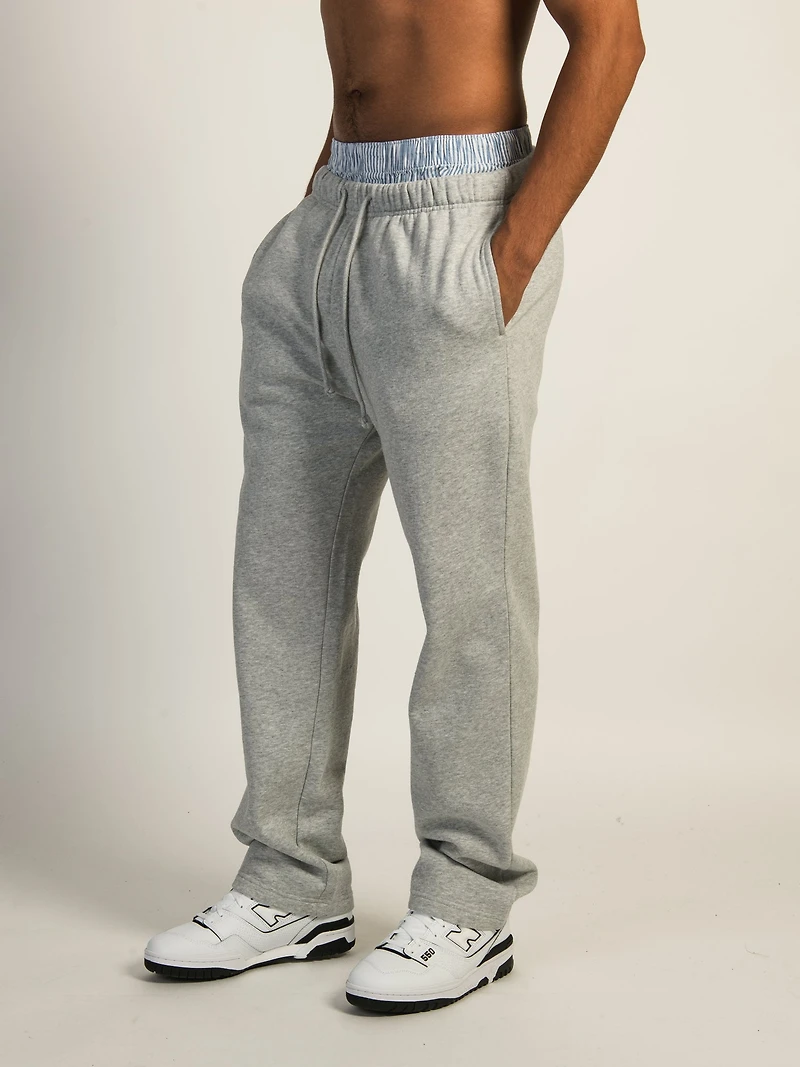 KOLBY VINTAGE WASH LOUNGE PANT - HEATHER GREY