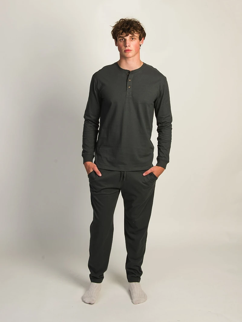 KOLBY SUEDED LOUNGE PANT - ASH CLEARANCE