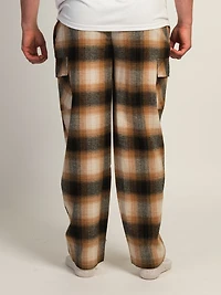 PANTALON À CARREAUX KOLBY THOMAS CARGO - DORÉ