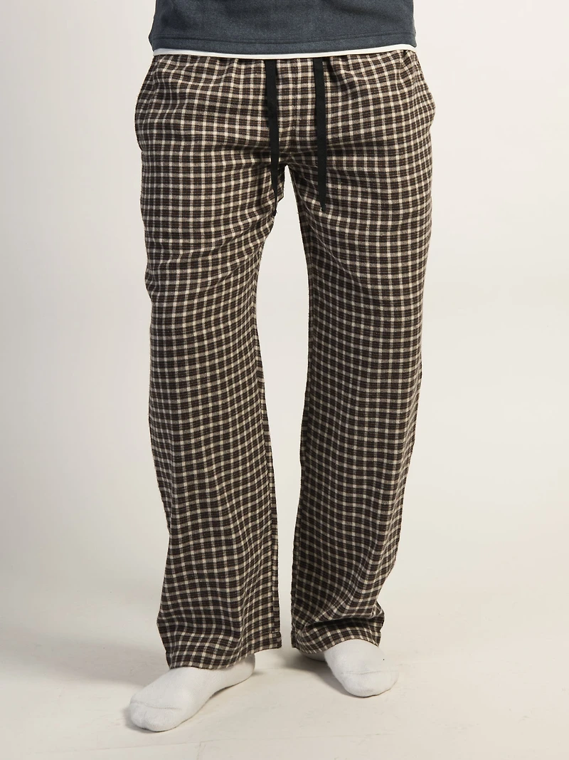 PANTALON KOLBY PLAID - BRUN