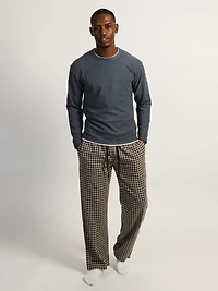 KOLBY PLAID PANT - BROWN