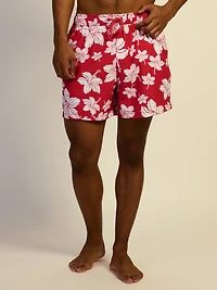 KOLBY SWIM HIBISCUS 5in STRETCH SHORT