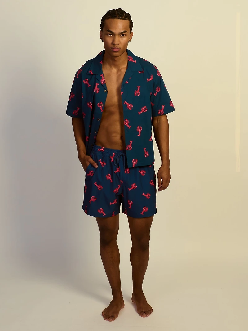 KOLBY LOBSTER 5in STRETCH SWIM SHORT