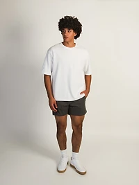 KOLBY KEEP COOL STRETCH PULL ON SHORT - CHARCOAL