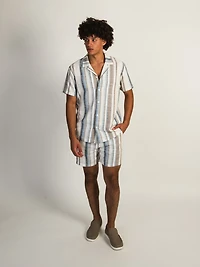 SHORT KOLBY STRIPE - BLEU