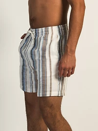 SHORT KOLBY STRIPE - BLEU
