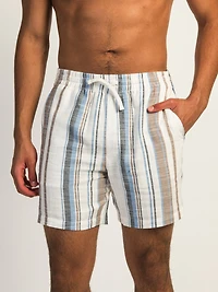 SHORT KOLBY STRIPE - BLEU
