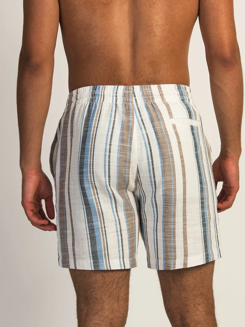 SHORT KOLBY STRIPE - BLEU