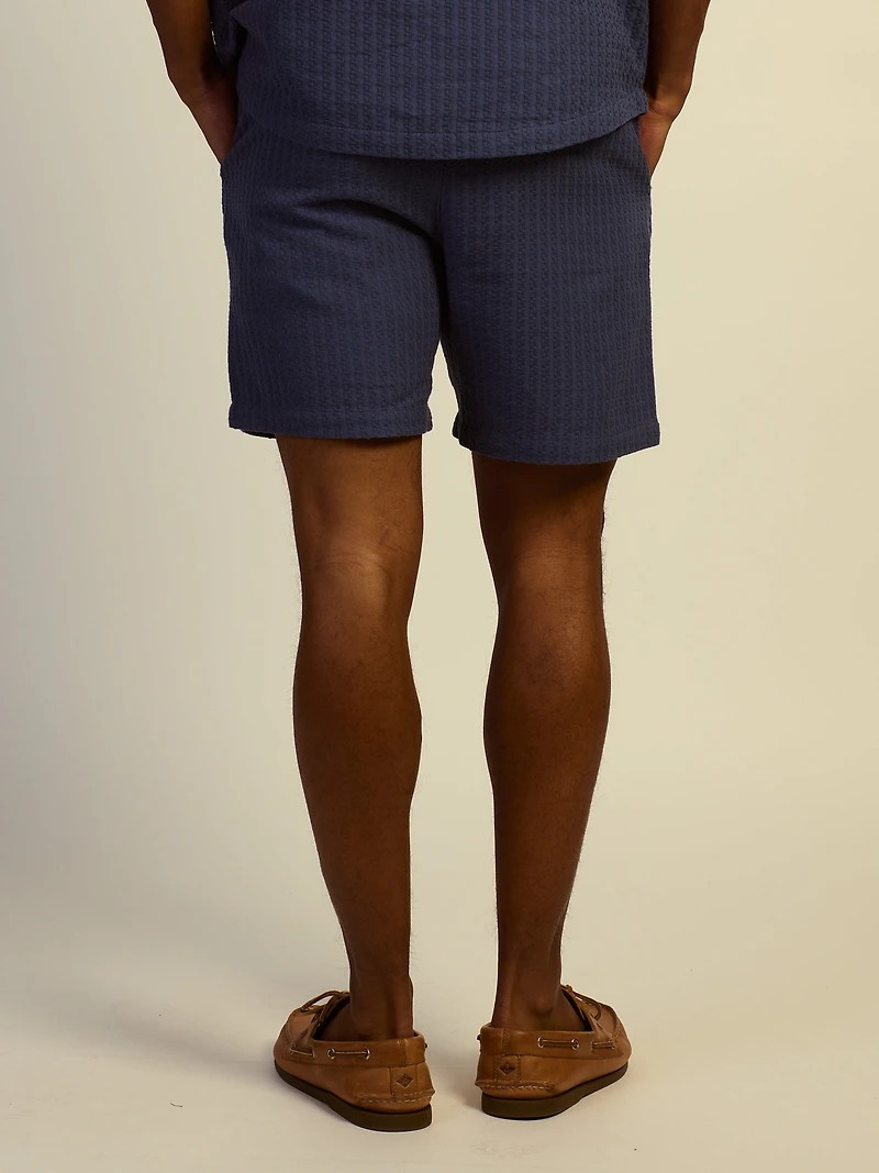 KOLBY WOVEN SHORT - BLEU