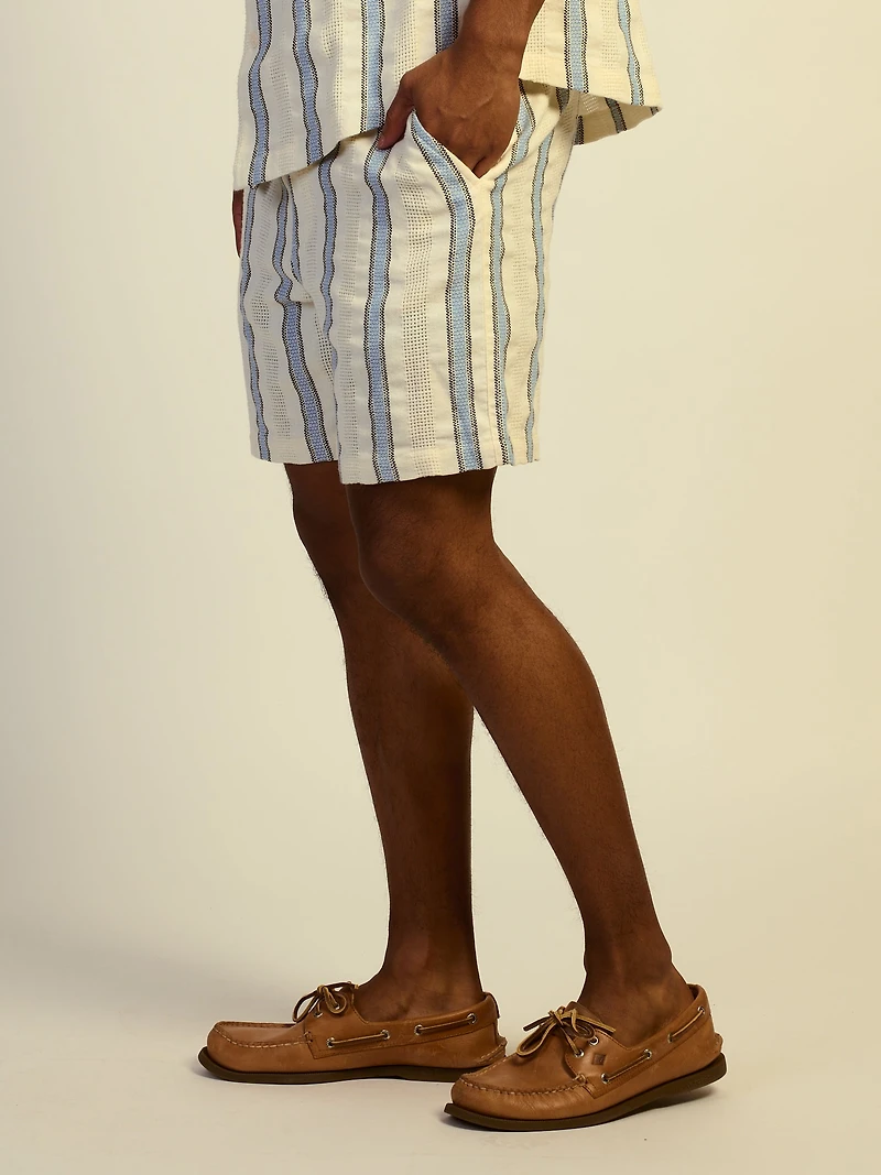 KOLBY STRIPED SHORT - BLUE