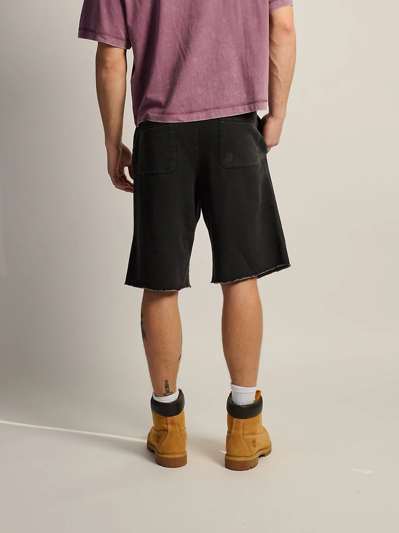 KOLBY BAGGY SWEAT SHORT - BLACK