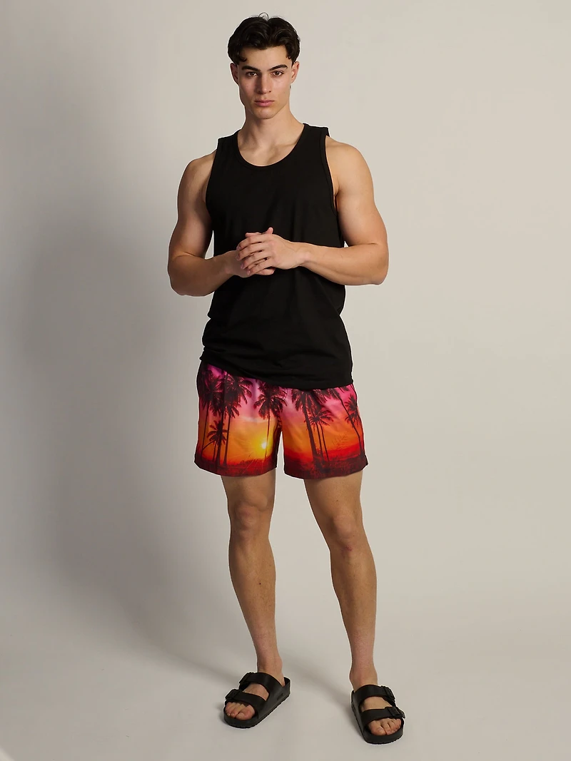 KOLBY SUNSET 5in STRETCH SWIM SHORT