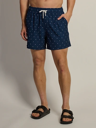 KOLBY DOTS 5in STRETCH SWIM SHORT