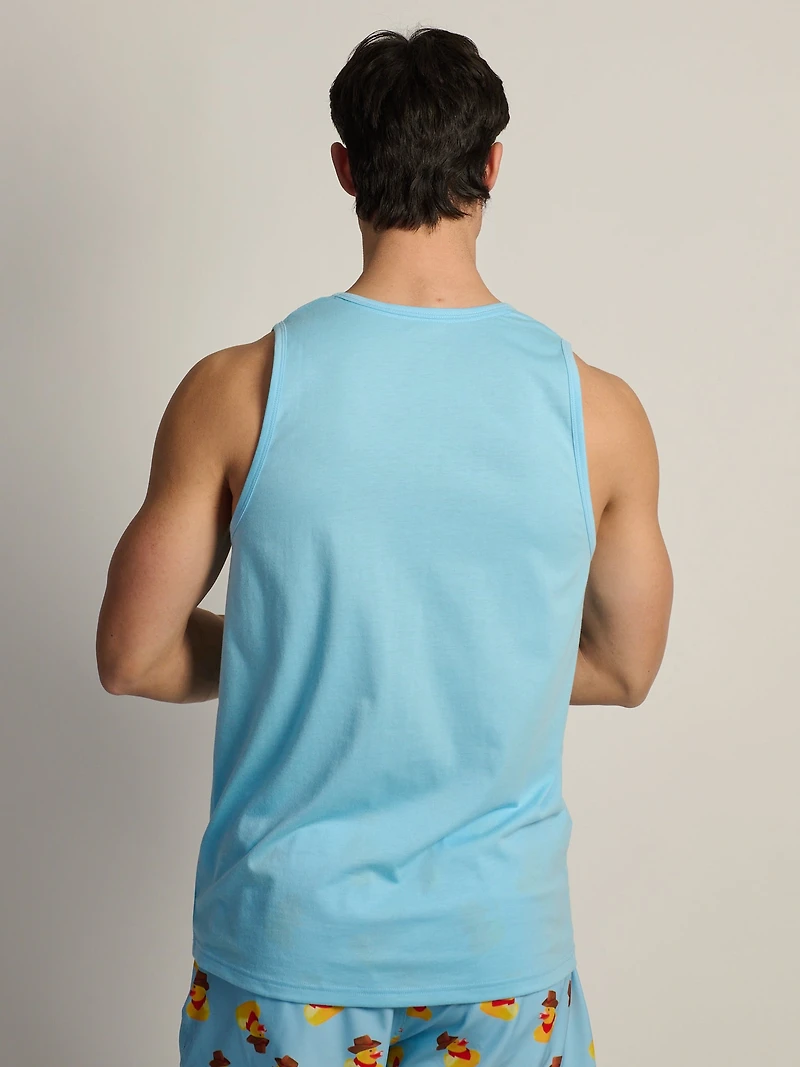 KOLBY COWBOY DUCK TANK TOP - LIGHT BLUE