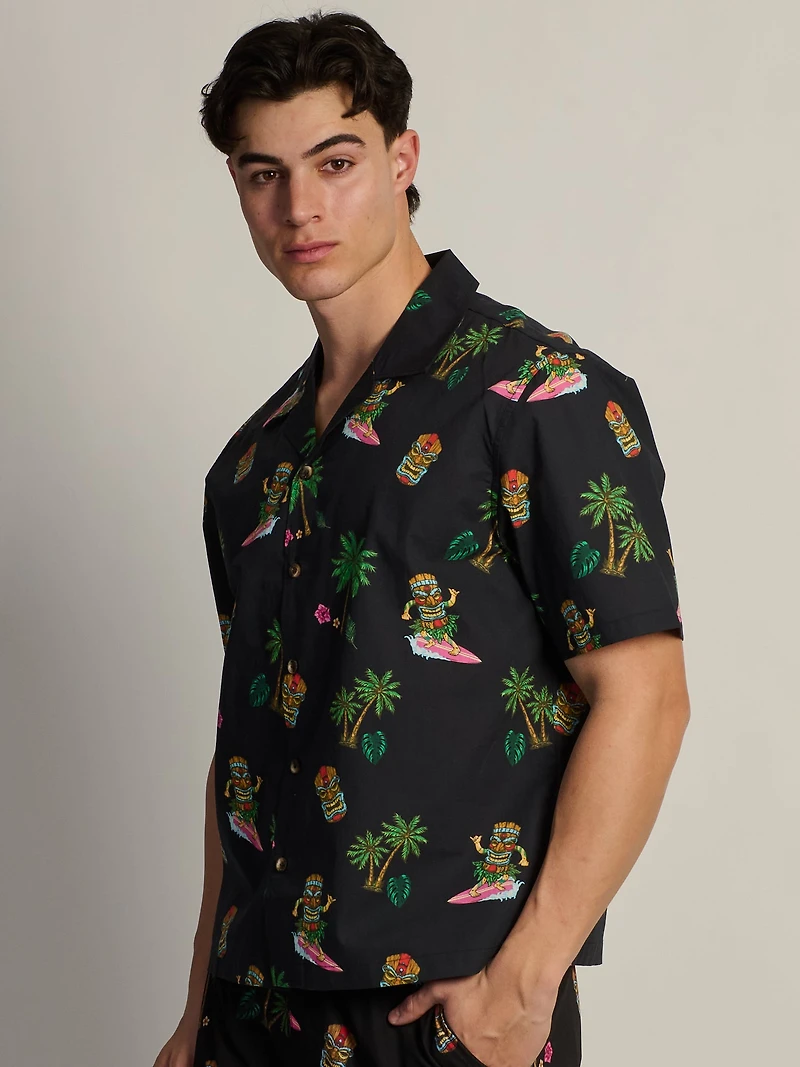 CHEMISE KOLBY TIKI S/C - NOIR