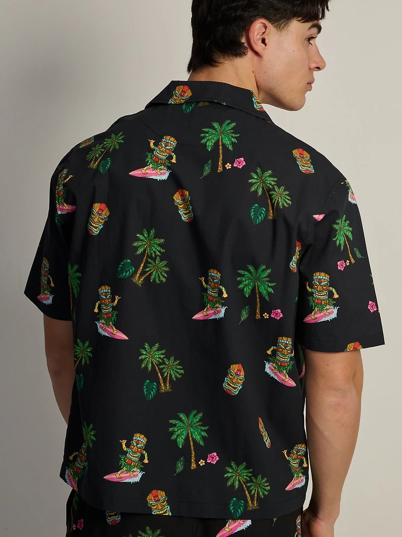 CHEMISE KOLBY TIKI S/C - NOIR