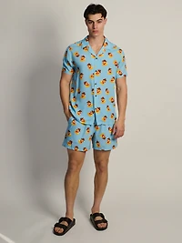 KOLBY COWBOY DUCK WOVEN SHIRT - LIGHT BLUE