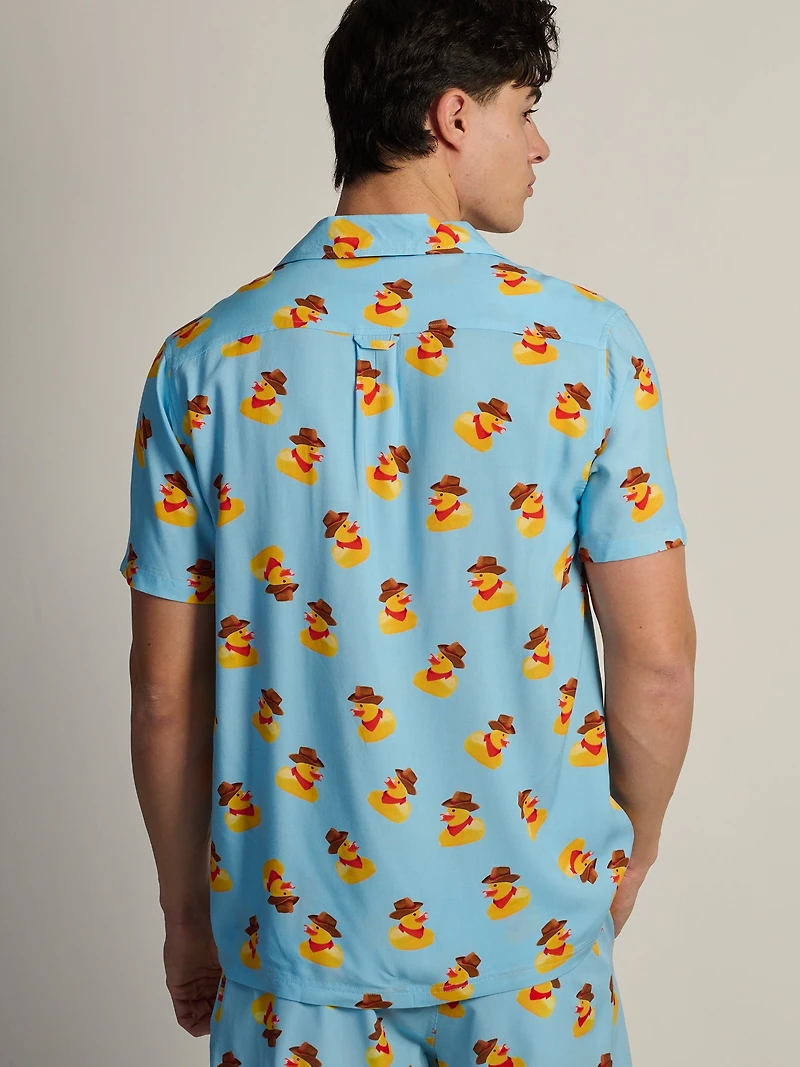 KOLBY COWBOY DUCK WOVEN SHIRT - LIGHT BLUE