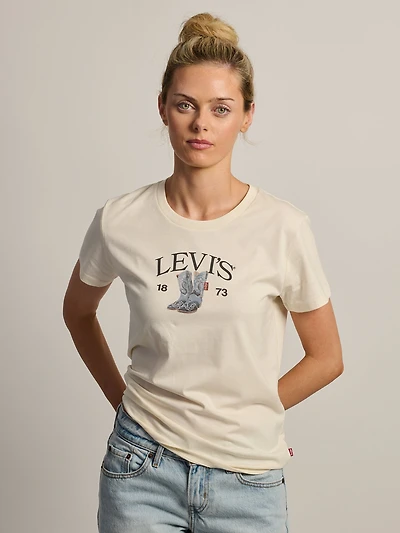 LEVIS THE PERFECT TEE - EGRET