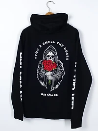 LAST CALL ROSES 2 PULLOVER HOODIE - BLACK CLEARANCE