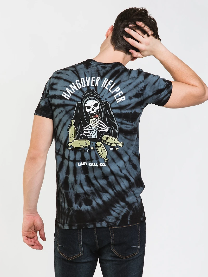T-SHIRT TIE DYE SPIRAL HELPER POUR HOMME