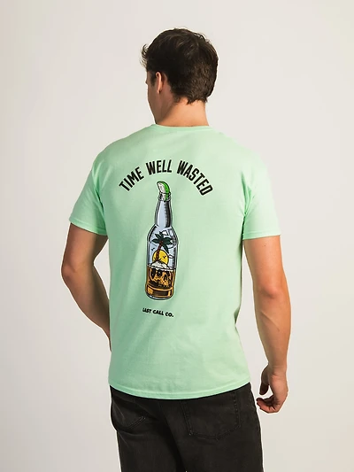 T-SHIRT LAST CALL TIME WELL WASTED